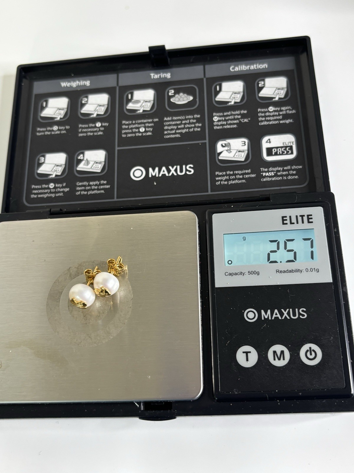 Authentic 18K SOLID GOLD TOUS BEAR EARRINGS WITH PEARLS BEAR MOTIF NEW In BOX