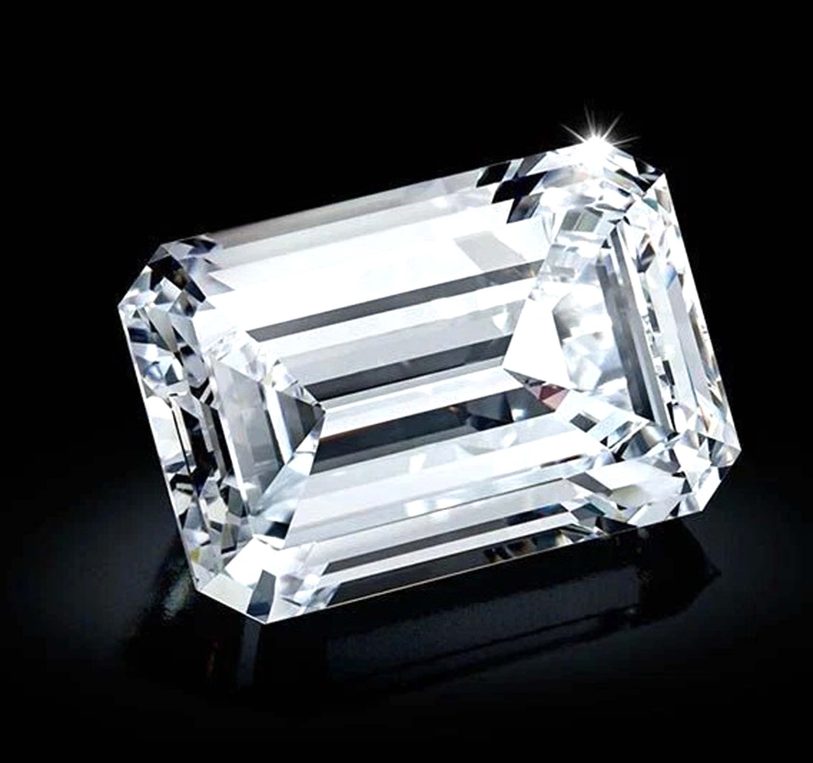 Lab Grown 3 Ct D Color White Diamond Emerald Cut VVS1 11 X 7 IGL Gemstone 6FHI