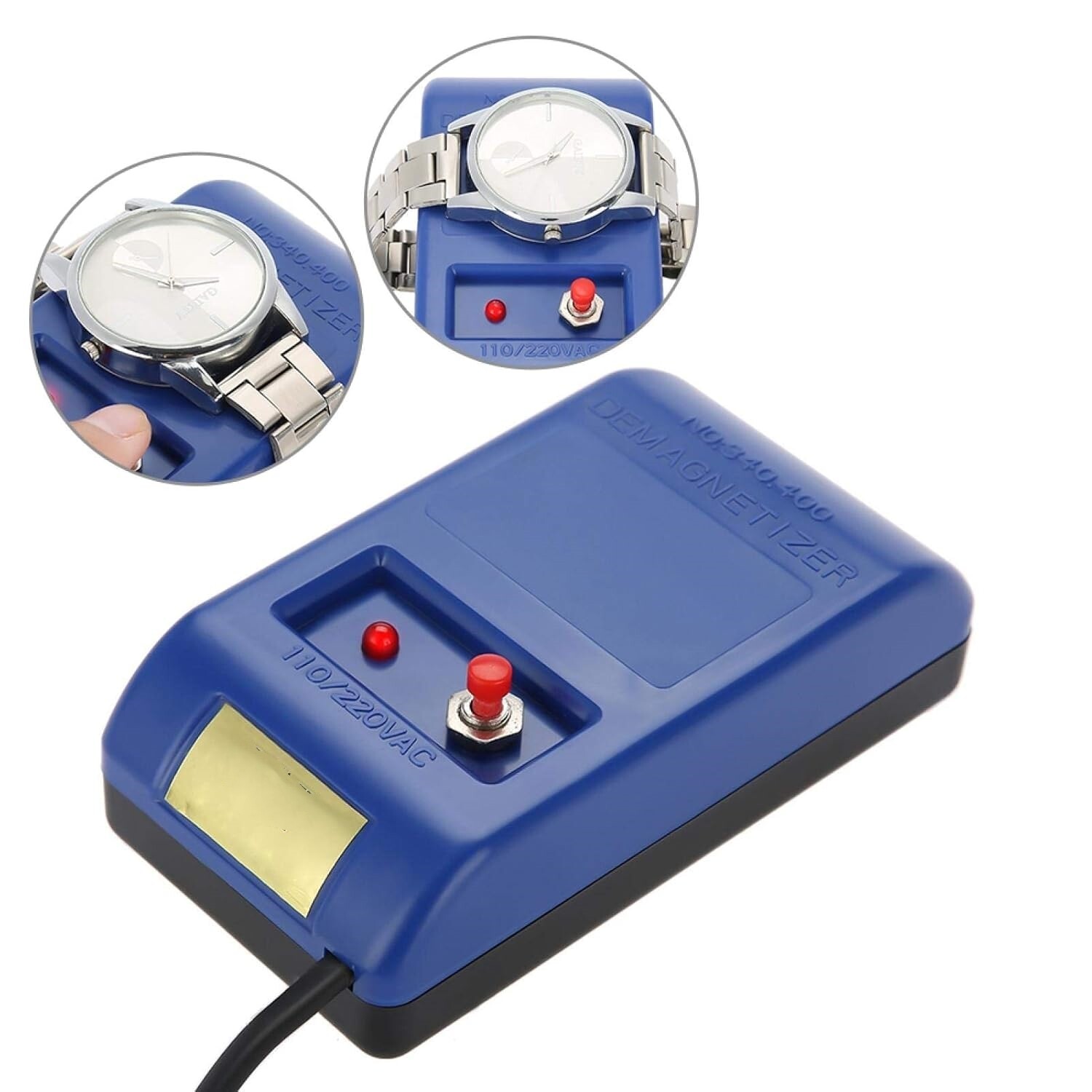 WatchDemagnetizer Repair Screwdriver Tweezers Electrical Demagnetise Tool