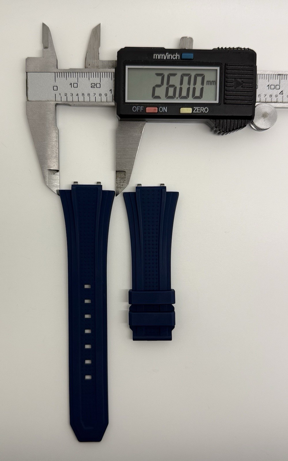 Zenith Defy Skyline 26mm x 18mm Blue Rubber Watch Strap 2018-I201 Authentic OEM