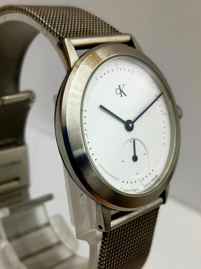 ck Calvin Klein K3321 Minimal Small Seconds Quartz M Dead battery