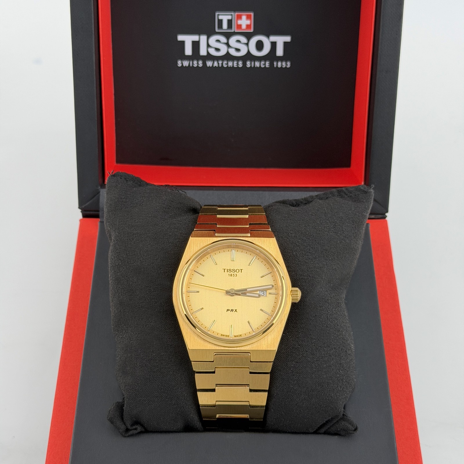 Tissot PRX/316L Men Classic 40mm Champagne/Gold Quartz Watch T137.410.33.021.00