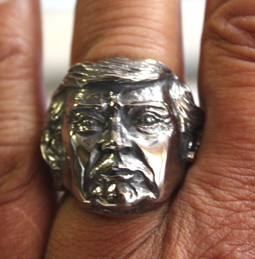 President – Donald Trump Ring, Stainless Steel, Sizes 7 thur 15