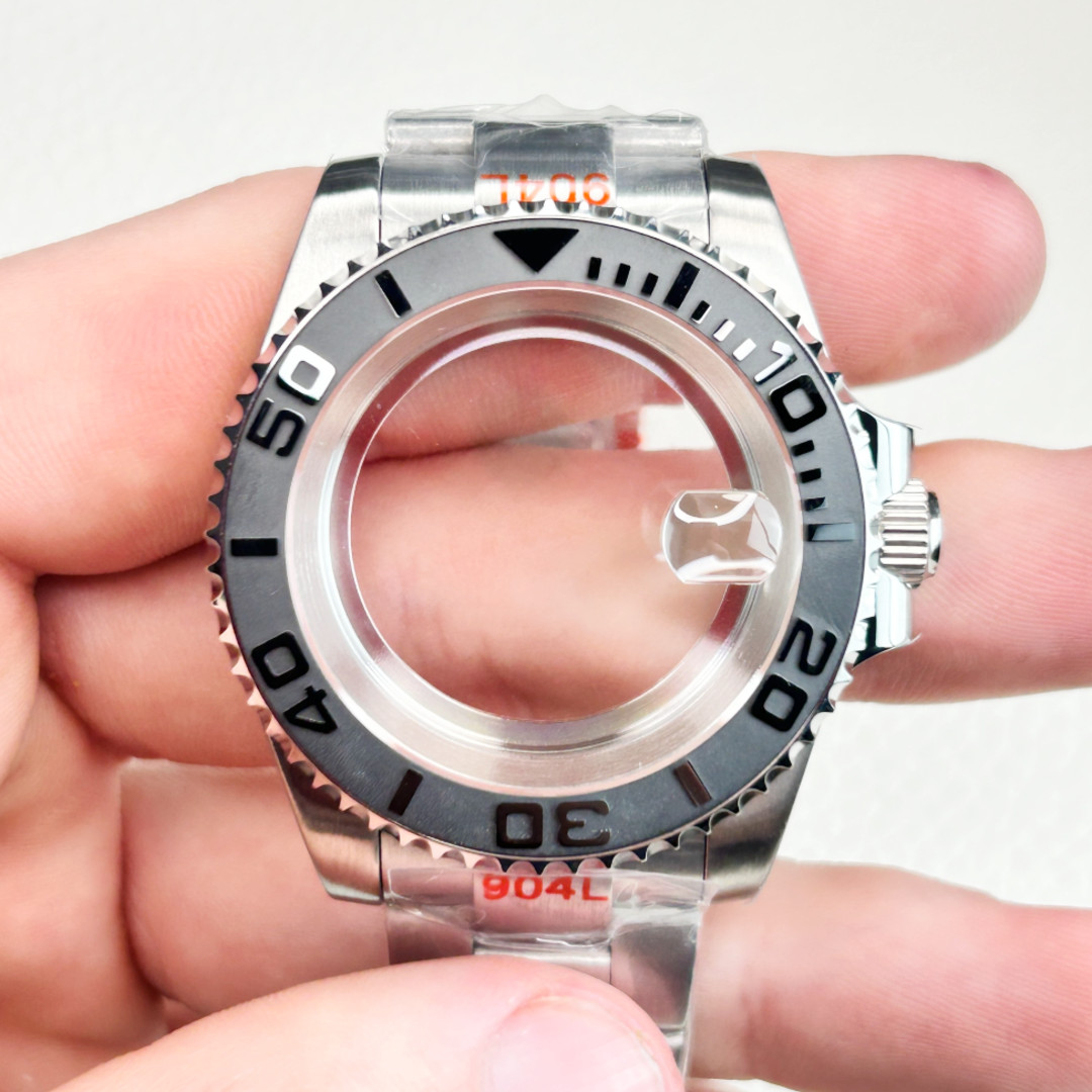 40mm Brushed 20ATM Watch Case Sub GMT Bezel Mod For Nh35 Nh36 Nh34 Movement