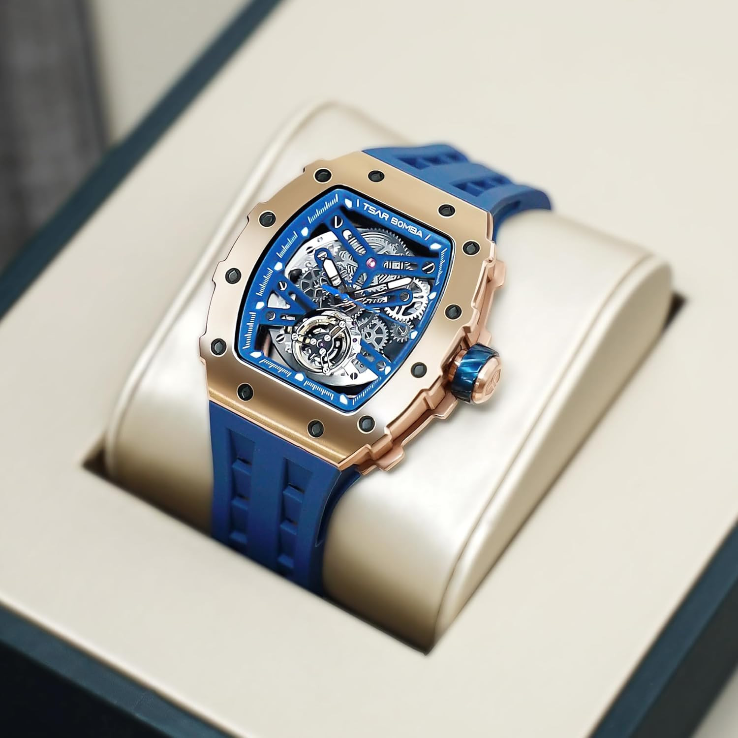 Stylish Men’s Automatic Watch – 50M Waterproof, Big Face, Perfect Gift