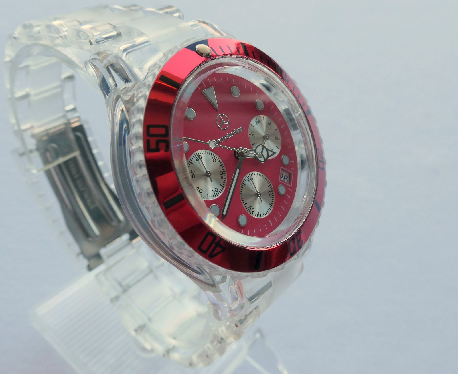 Mercedes Benz Motorsport AMG Racing Driver Sport Car Accessory Chronograph Watch