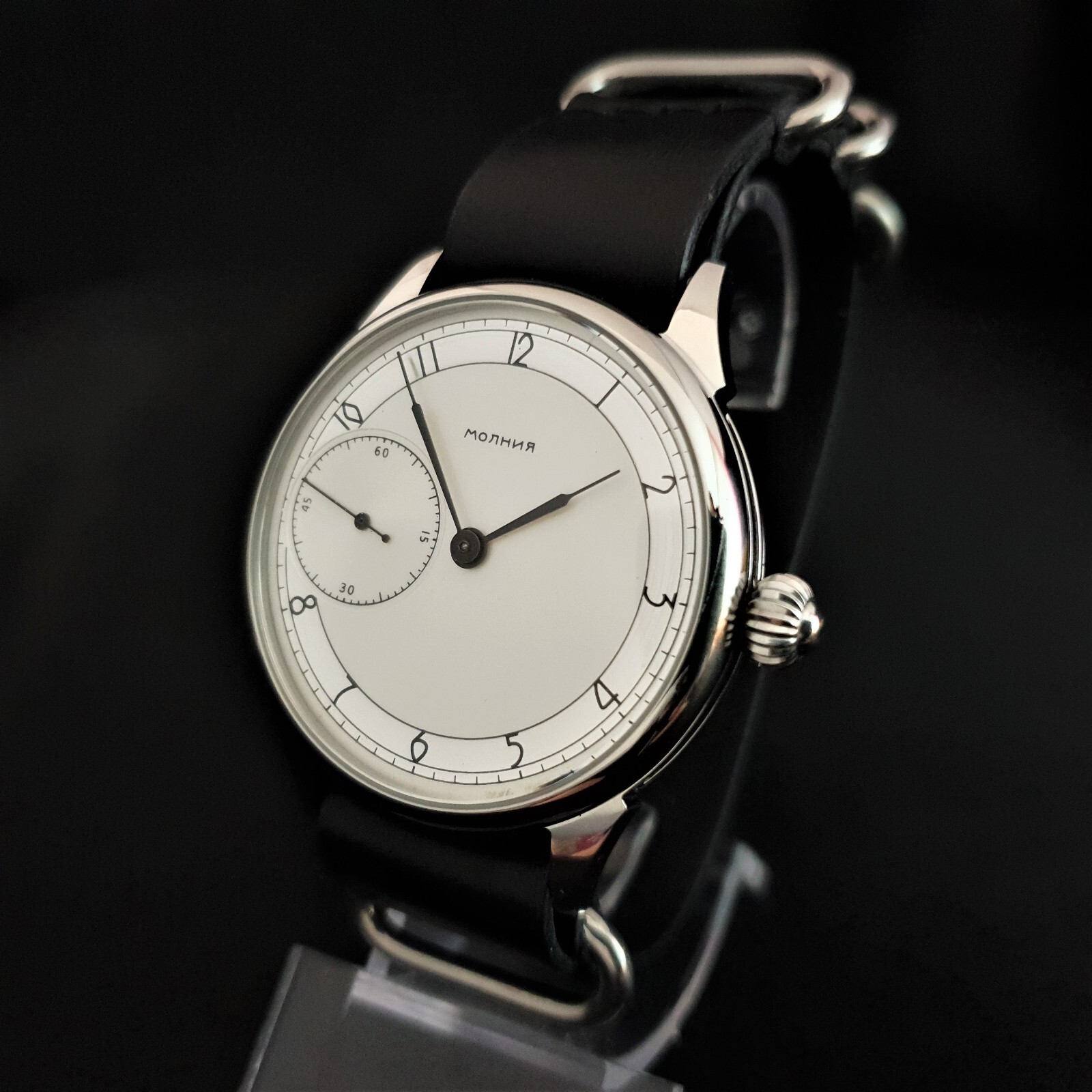 Watch Marriage 3602 Silver dial Dress WristWatch Mechanical Vintage Style USSR