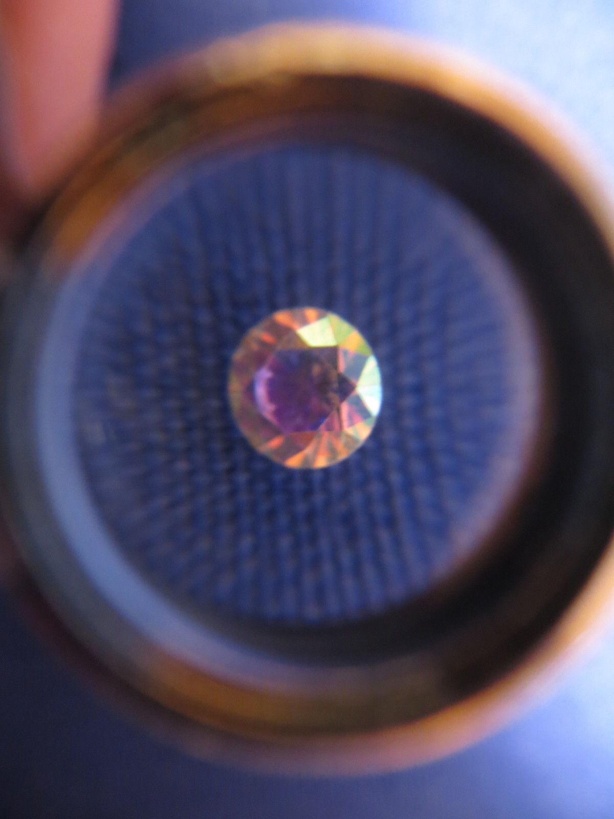 RARE .85 ct. Triamond Gemstone More Brilliant than Diamond Stunning Color Flash!