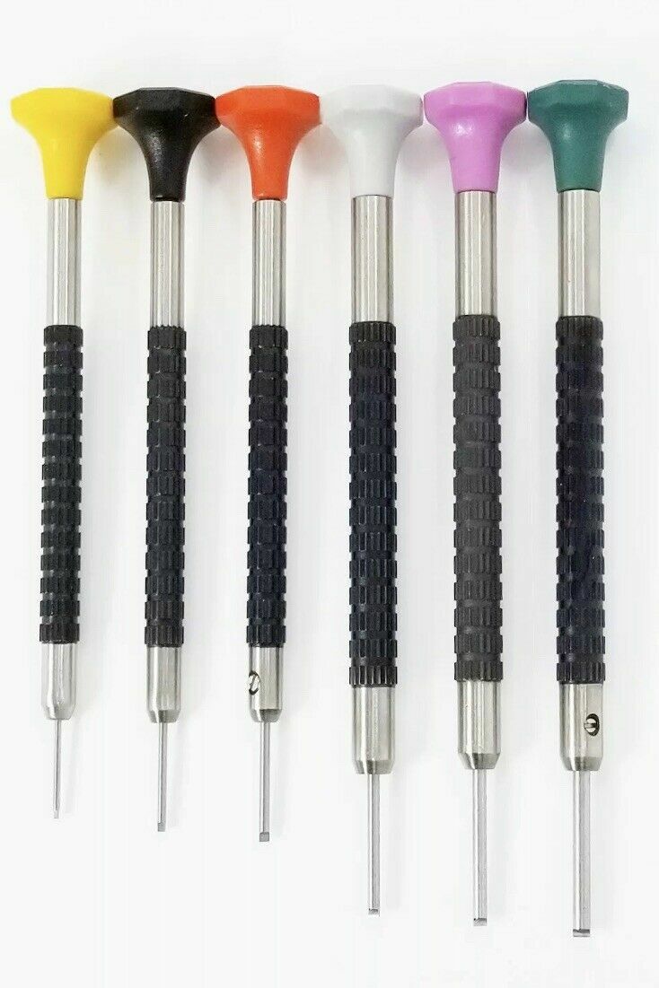Horofix T-Blade Screwdriver Set of 6 with Spare Blades For Rolex Bracelet