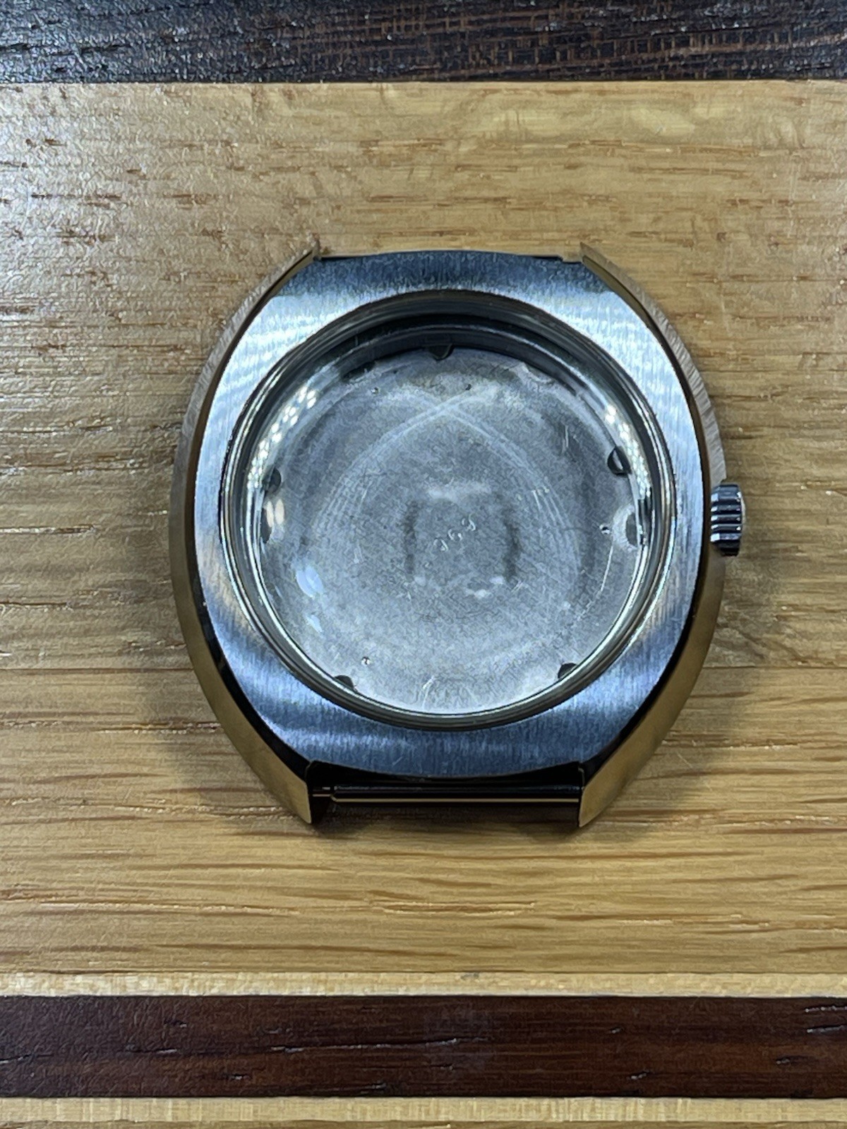 Duward Watch Case Stainless 20088 Incabloc Waterproof Swiss 38mm Good Cond.