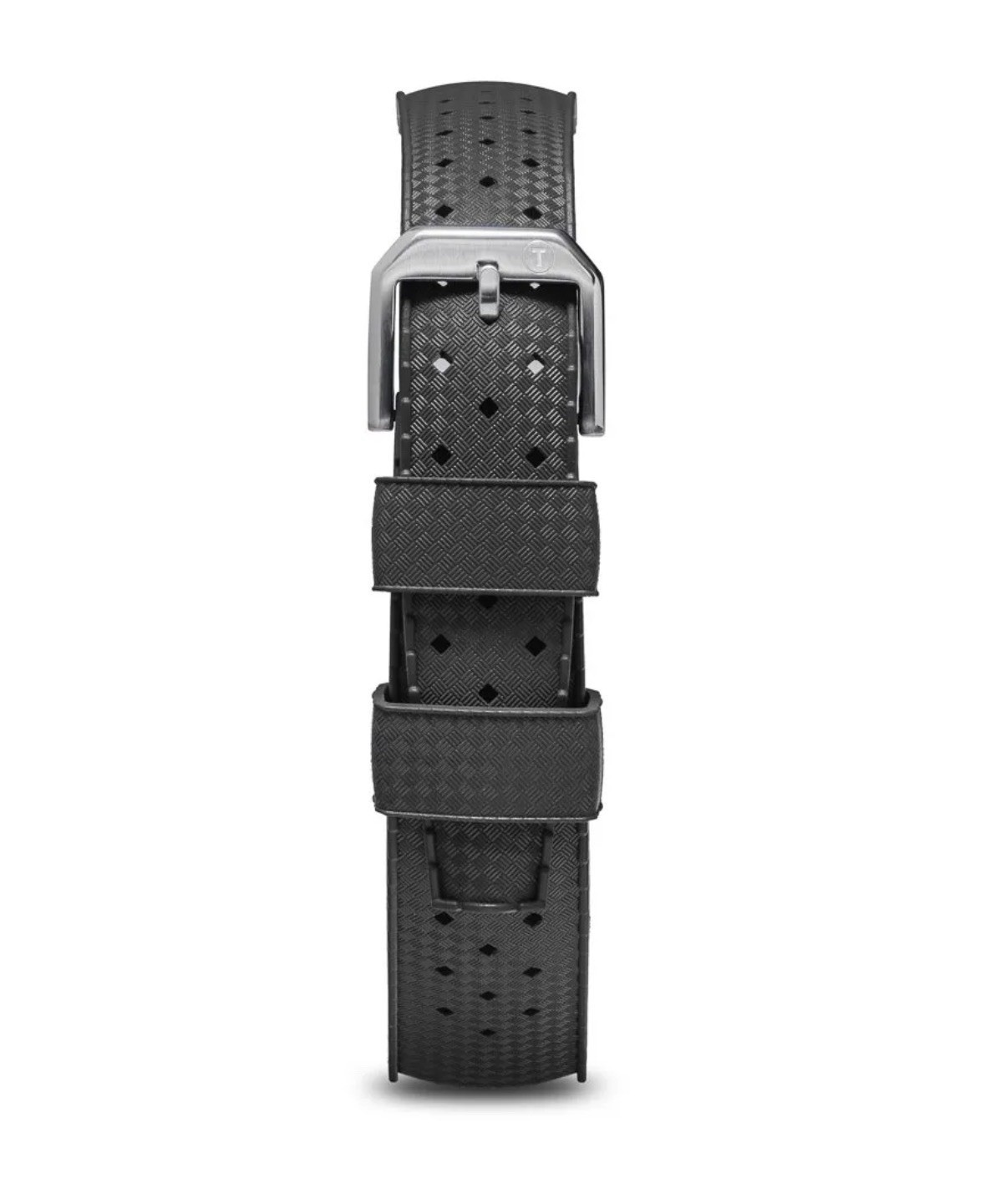 Genuine Tropic Brand 20mm Anthracite Grey Rubber Watch Strap