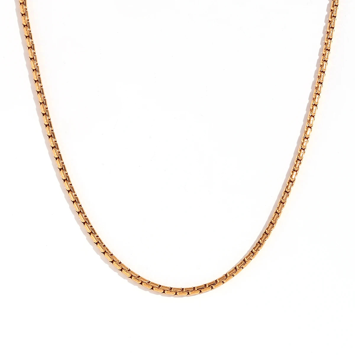 Water Wave Chain Necklace Stainless Steel Snake Link Multiple Wear Jewelry