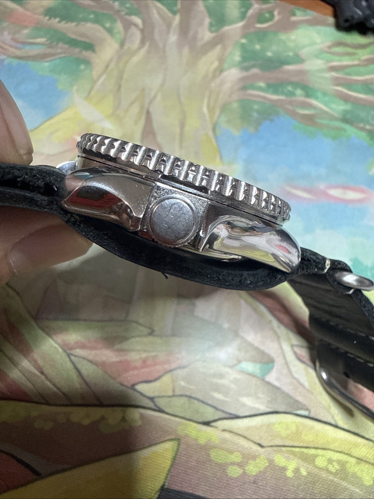Seiko skx-007 Automatic Diver’s 200m Black Dial Day/Date Steel Watch Pepsi ￼MOD