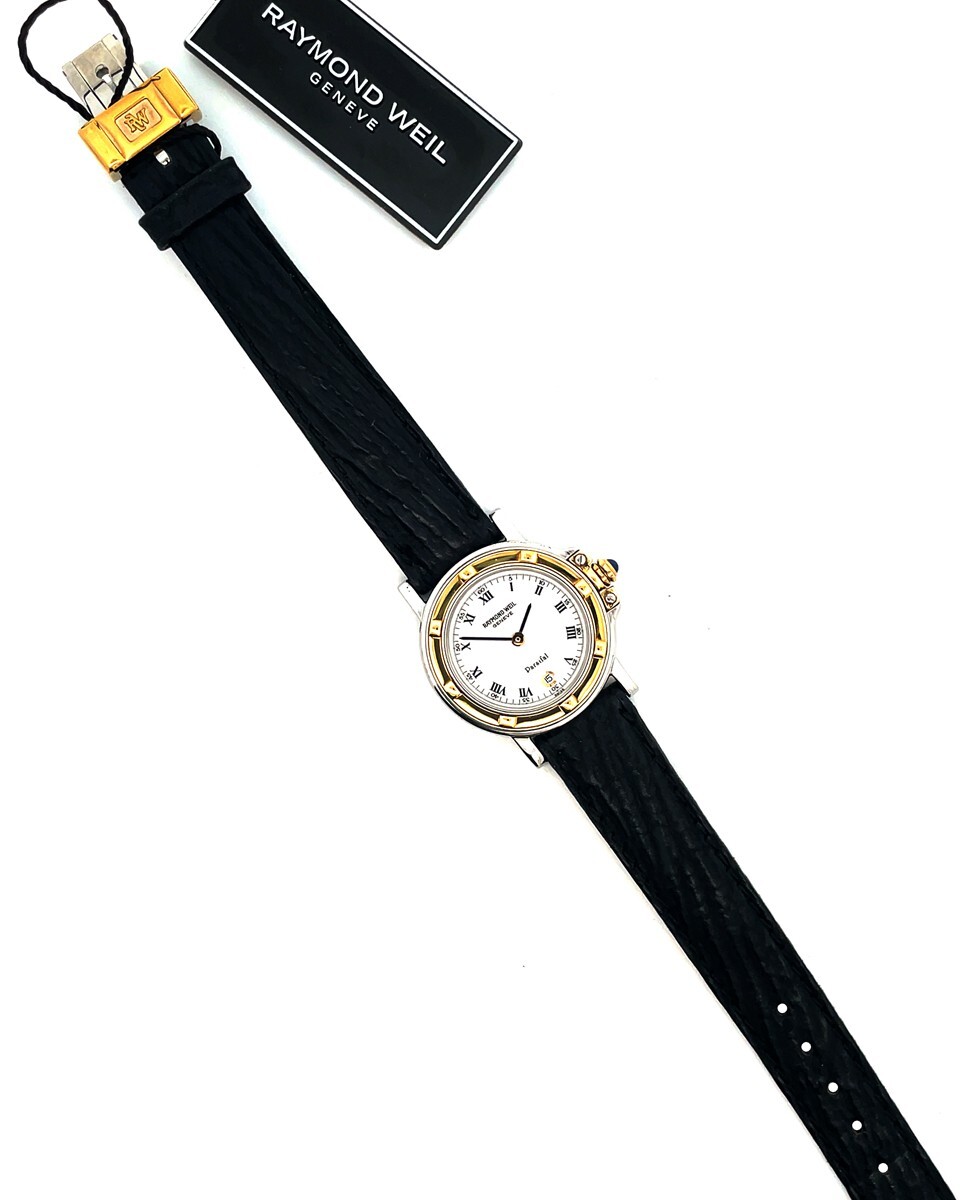 Raymond Weil 9989 Parsifal White Dial Leather Band Women’s Watch