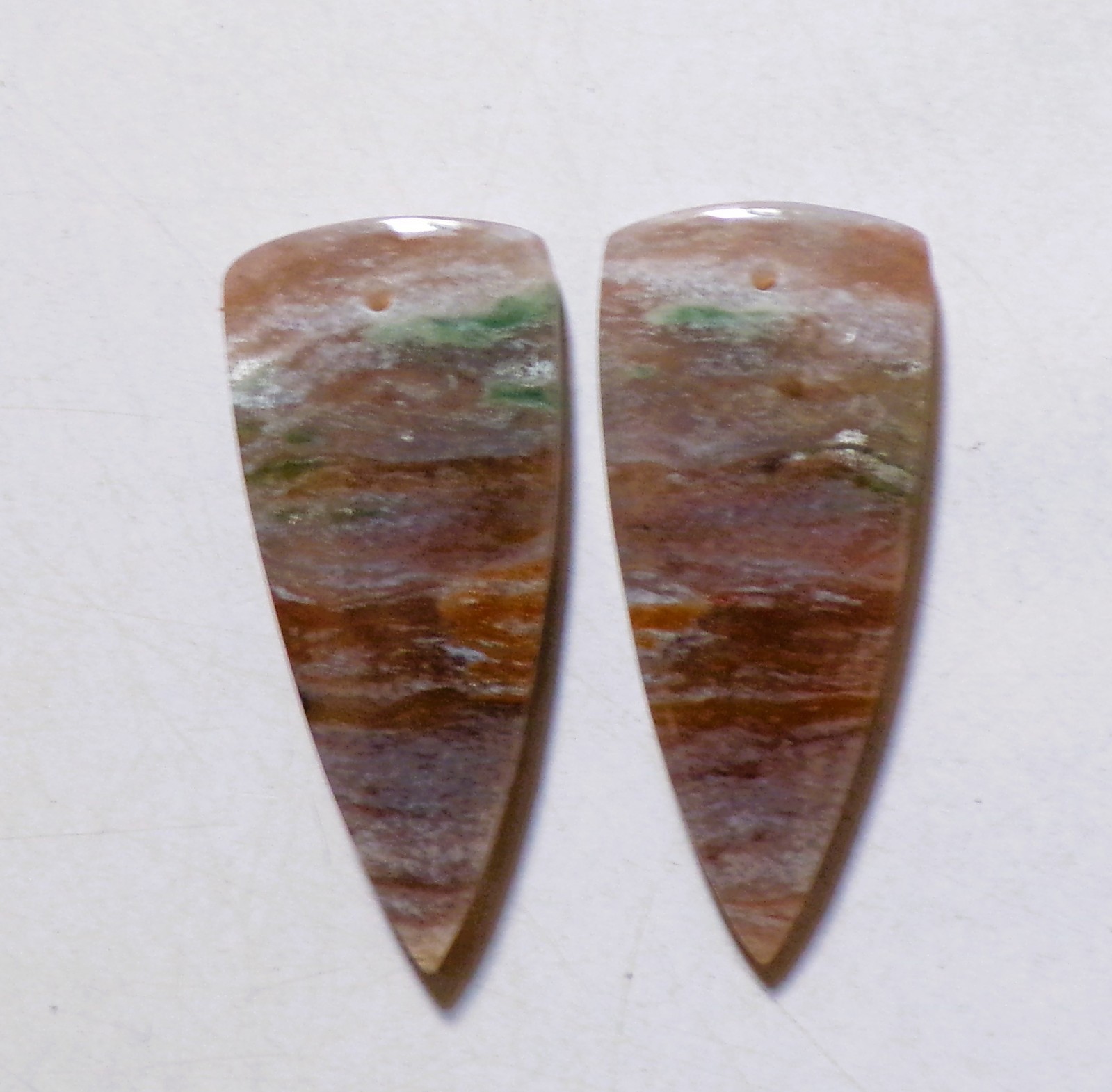 31.10 Cts Larsonite Drilled Cabochon Match Pair Gemstone 35X15.4MM 25