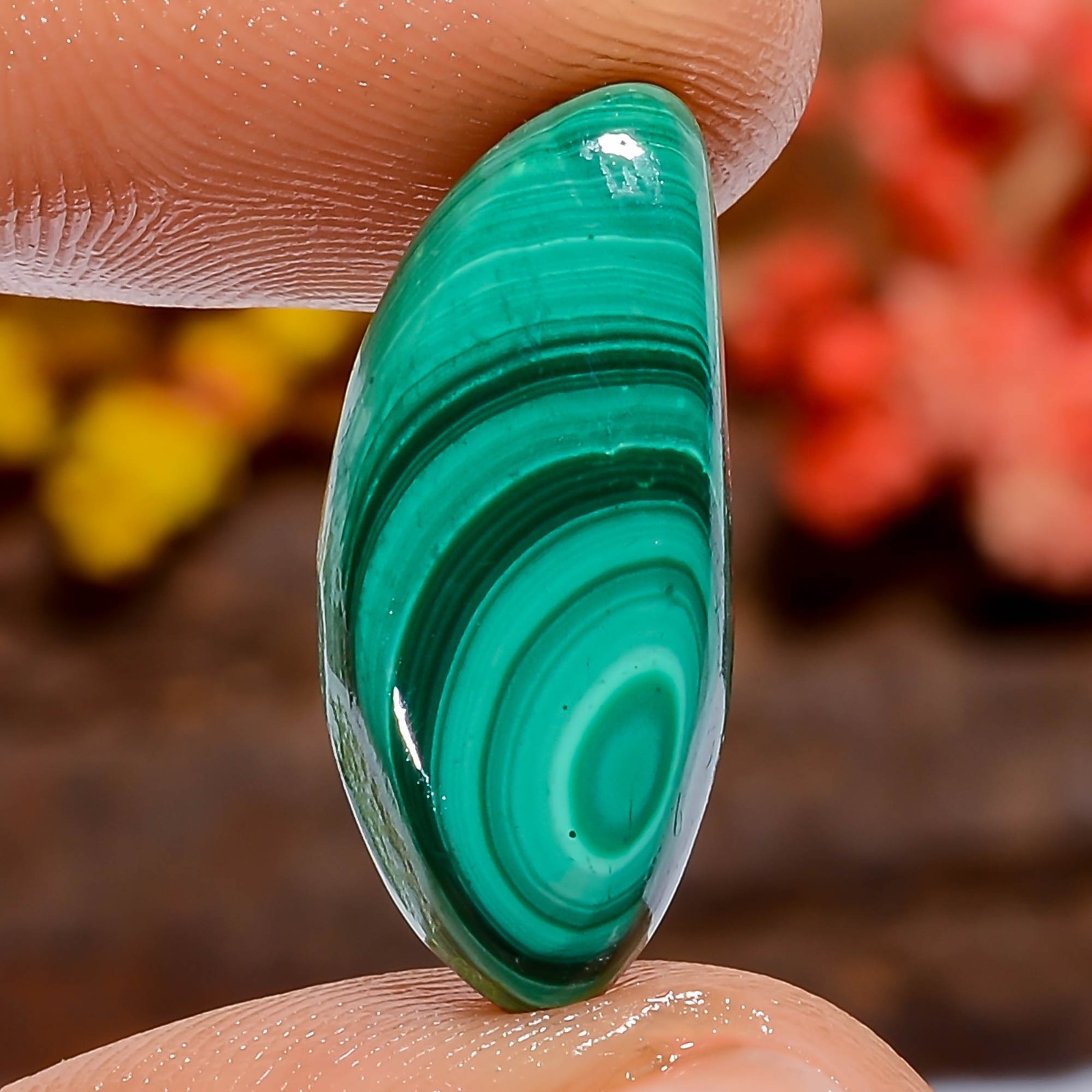 Natural Malachite Fancy 11Ct Green 21X8X3mm Stone Silversmith Loose Gemstone