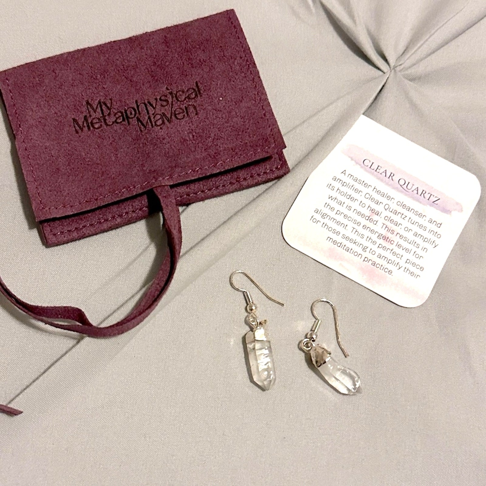 Clear Quartz Earrings