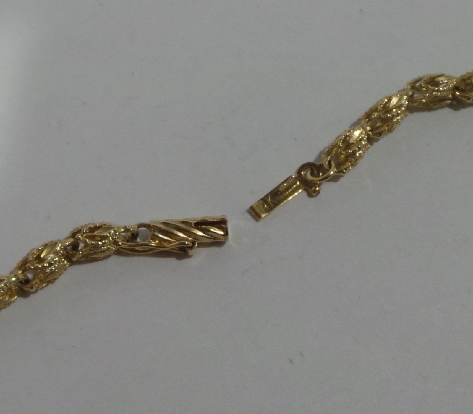 Solid 14k 585 Yellow Gold 20″ Turkish Link Chain Necklace 17.2g 3.8mm