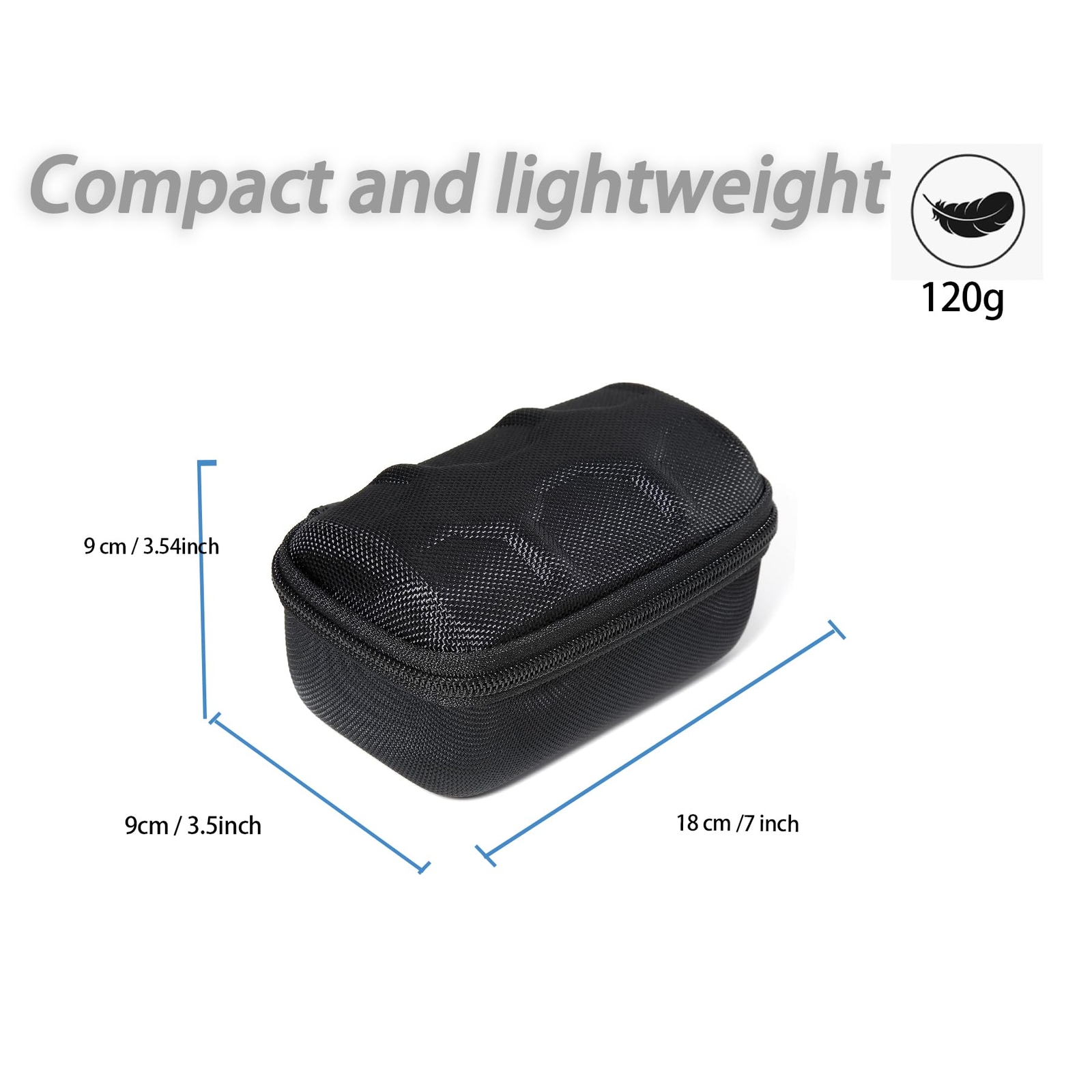 Hard Compact 2-Watch Roll Case – Secure Travel-Ready Holder with Soft Pillows