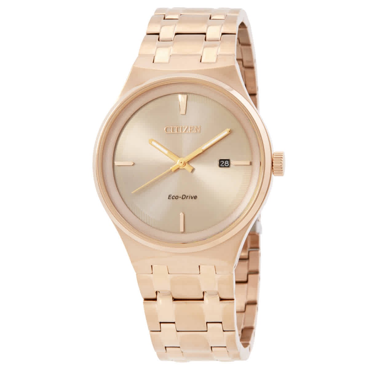 Citizen Eco-Drive Rose Gold Dial Men’s Watch BM7653-50Q