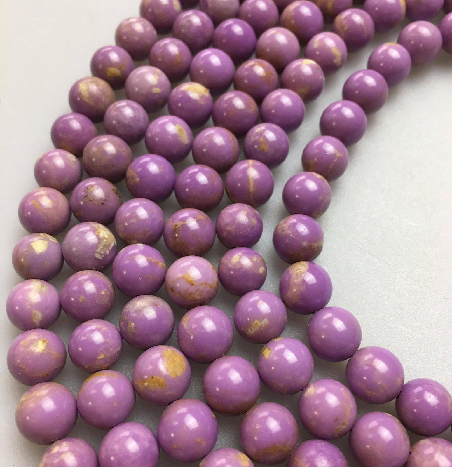 Phosphosiderite Smooth Round Beads 4mm 5.5m 6mm 8mm 9mm 10mm 12mm 15.5″ Strand