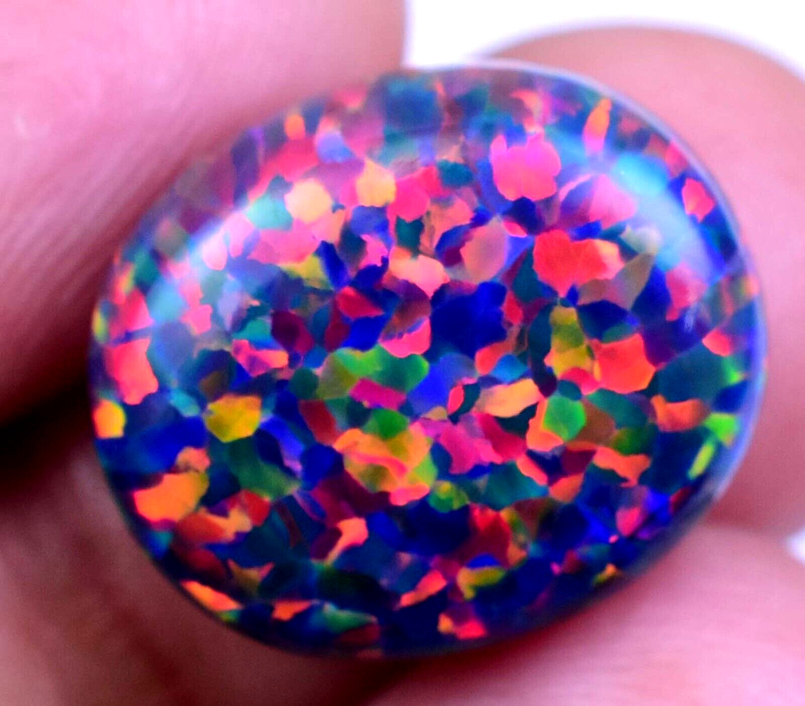 10.90 CT Natural Ethiopian Black Fire Opal Certified Very Rare Precious Gemstone