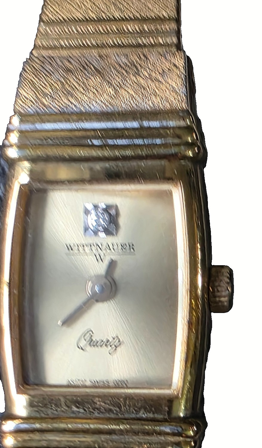 Wittnauer Woman’s Vintage Wristwatch 22/485 with diamond marker (12) Goldtone
