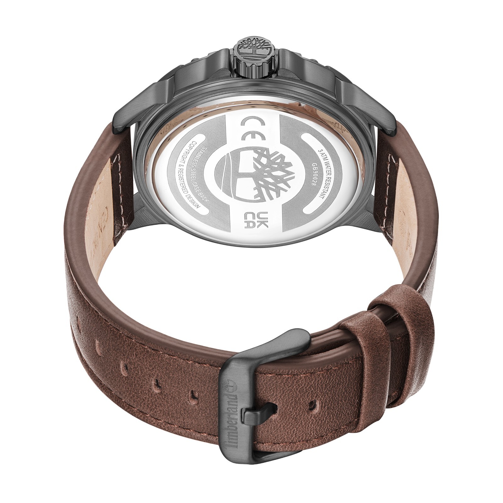 Timberland Men’s Analog Watch With Date Indicator With Leather Band TDWGB9002802