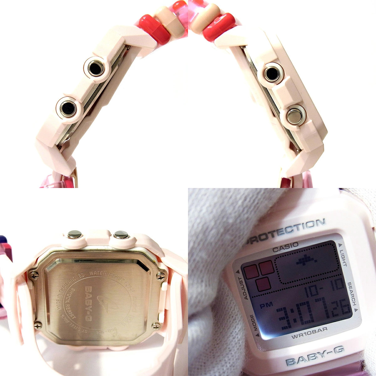 Casio BABY G PLUS BGD 10L 4JR Women’s Watch Quartz Light Pink Pastel Colorful Wo