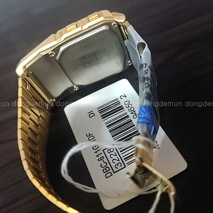 CASIO DBC-611G-1DF Unisex Gold Databank Watch Stainless Steel Calculator New