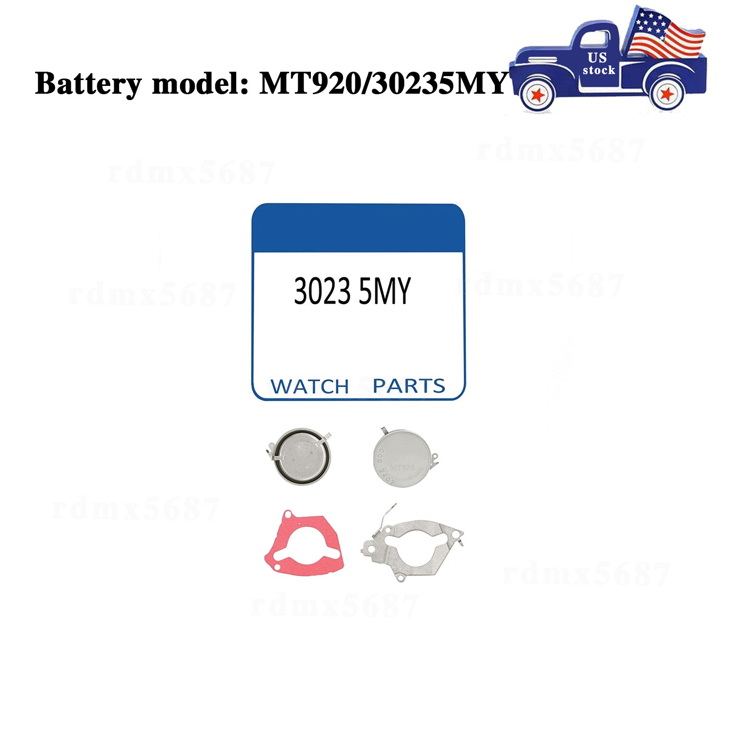 For Seiko Kinetic Capacitor Battery 30235MZ SL920 fit 5M25 5M43 5M45 5M47 5M54