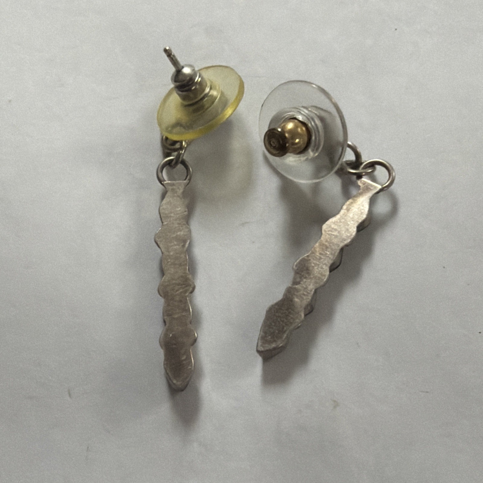 VTG Sterling Silver – NAVAJO Sugilite Teardrop Post Stud Earrings —(E)