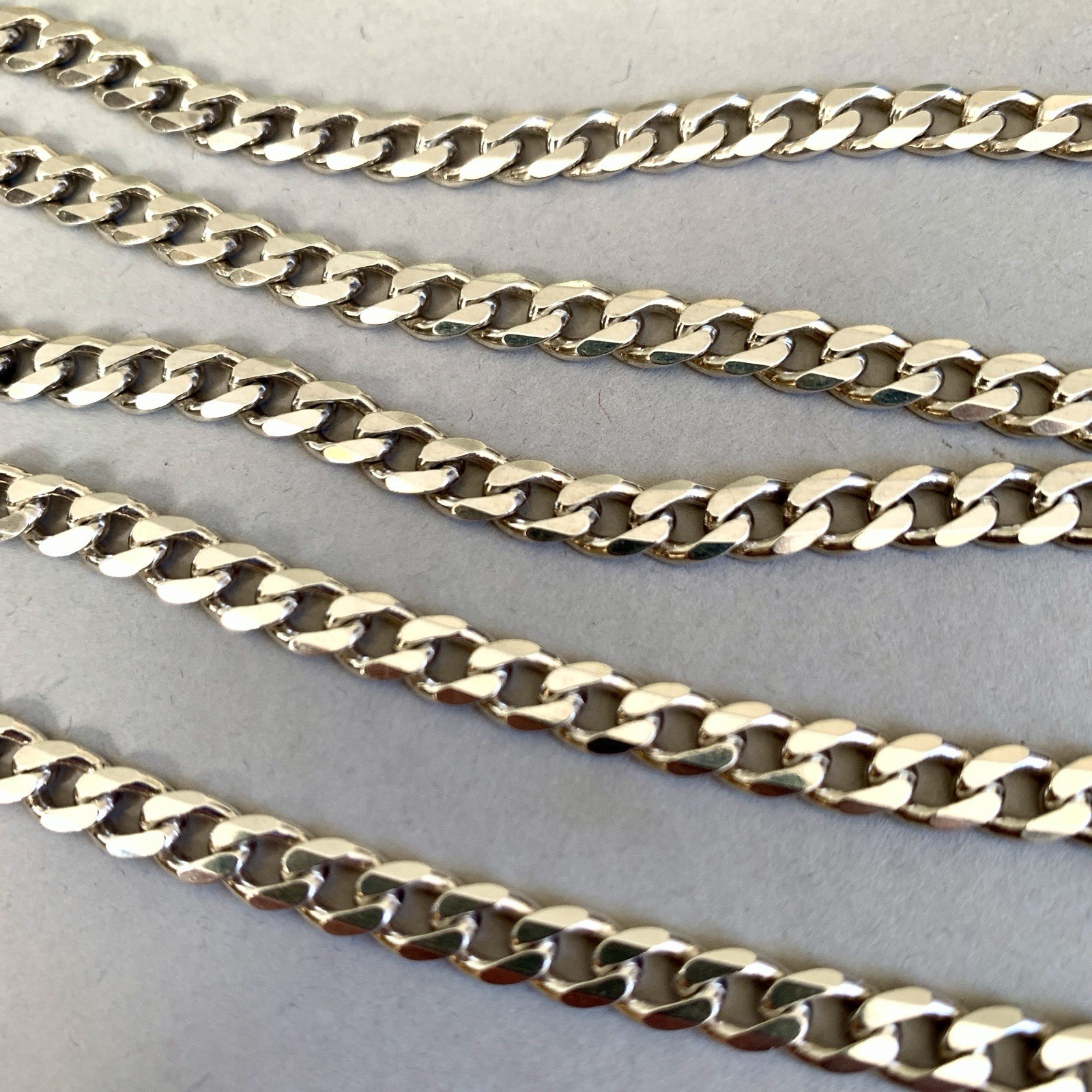Sterling Silver 925 Chain Necklace Curb Link 28” 71cm 36g Mens Womens 5mm Wide