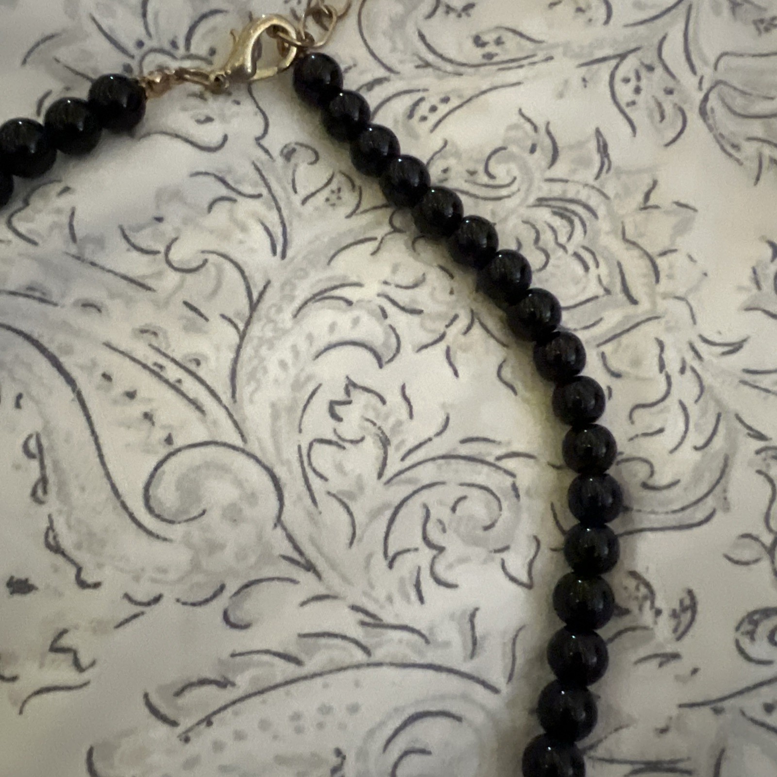 NWT Dena G MultiColored Crystal and Black Beaded Double Strand Statement Necklac