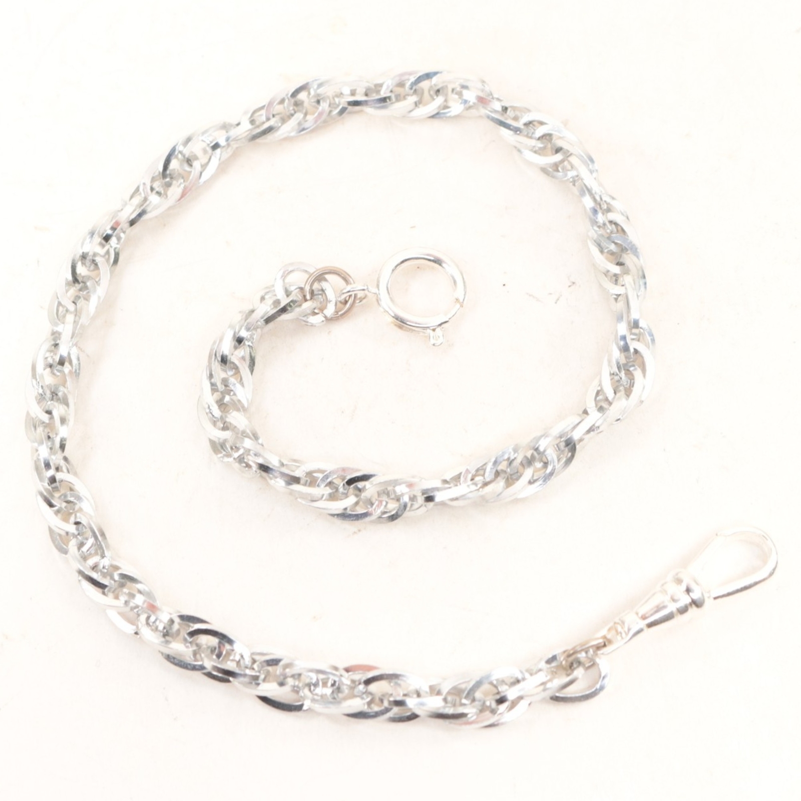 Pocket Watch Chain 14-1/4 inches – Silver-tone – AC20