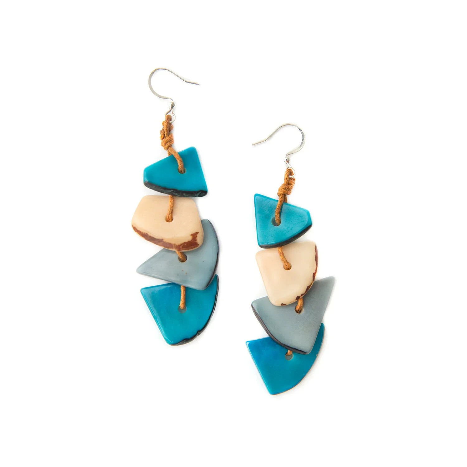 Fair Trade Tagua Nut Organic Earrings Jewelry (Sustainable & Eco-Friendly)