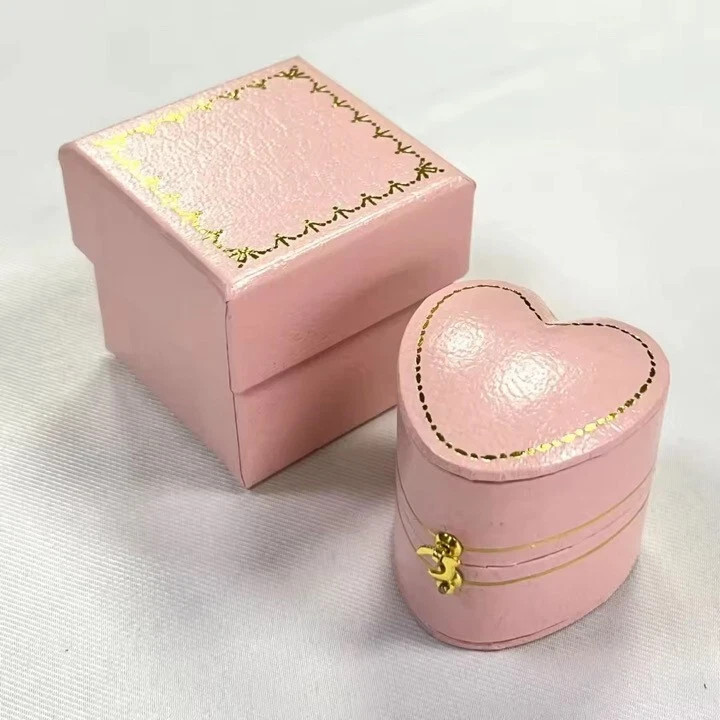 Luxury Antique Style Ring Box Vintage Victorian Style Ring Box Heart Shape