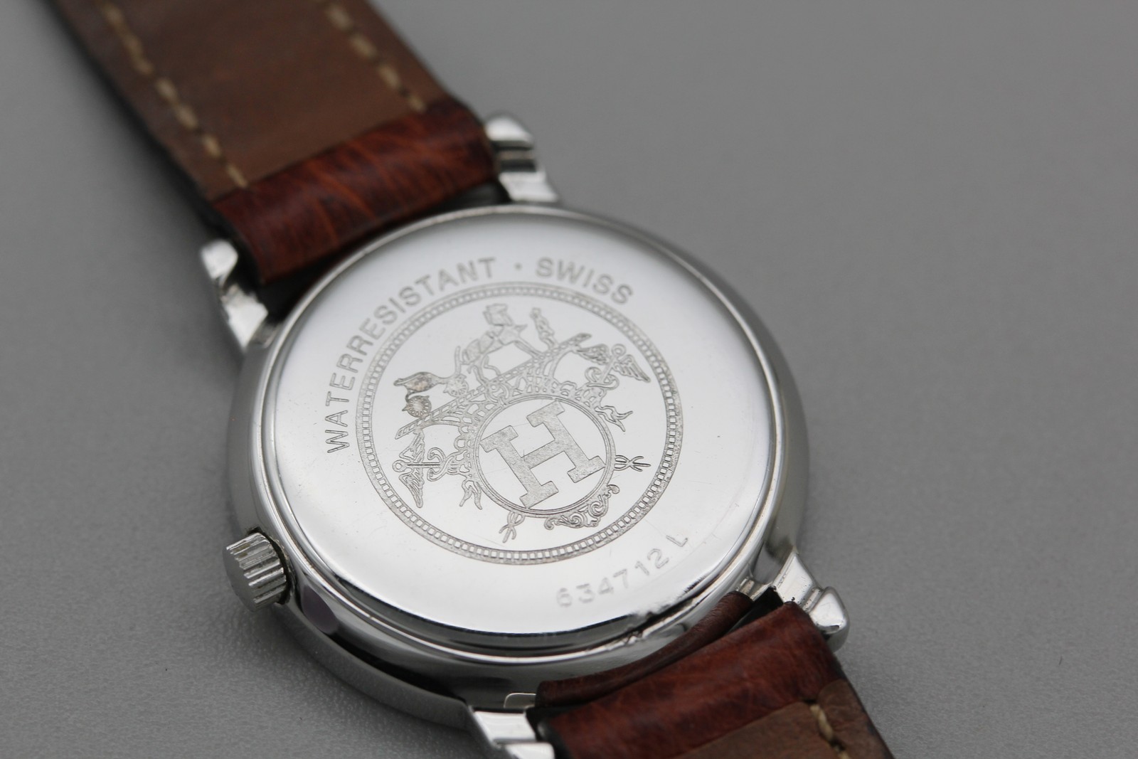 [N MINT w/ Box] Vintage HERMES Serie 24mm Ivory Dial Quartz Women’s Watch JAPAN