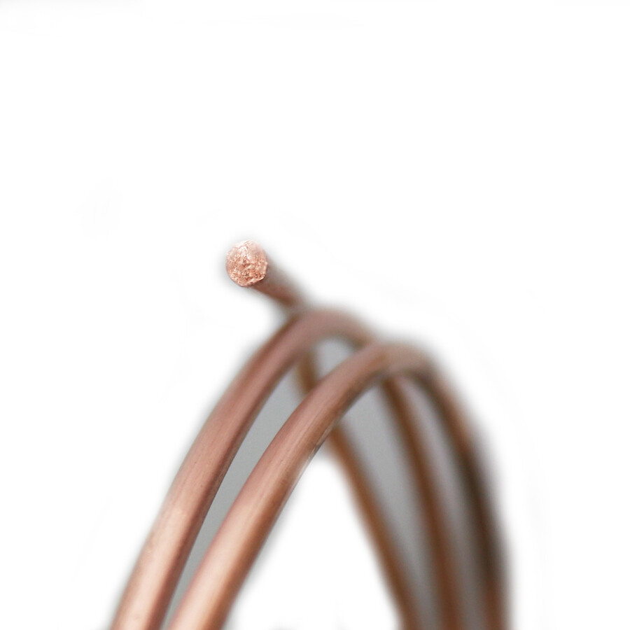 99.9% Pure Copper wire Half Hard Round 16 18 19 20 22 24 Gauge Made in USA