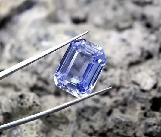 10.00 Ct Natural Blue Flawless Sapphire Emerald Cut EGL Certified Loose Gemstone
