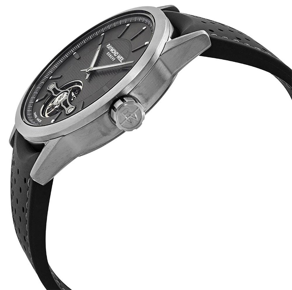 Raymond Weil Freelancer Automatic Grey PVD Black Rubber Mens Watch 2780TIR60001