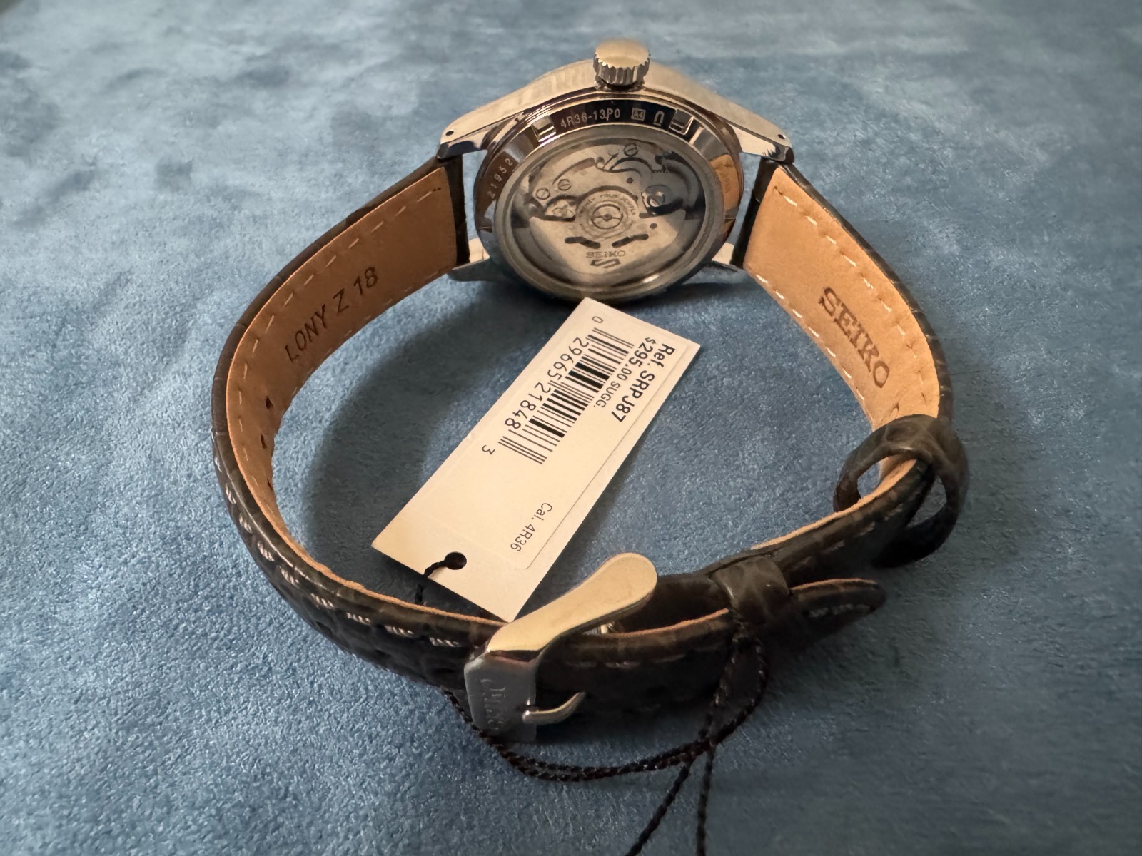 Seiko 5 Sports Collection Analog Mechanical Leather Strap Watch for Men SRPJ87