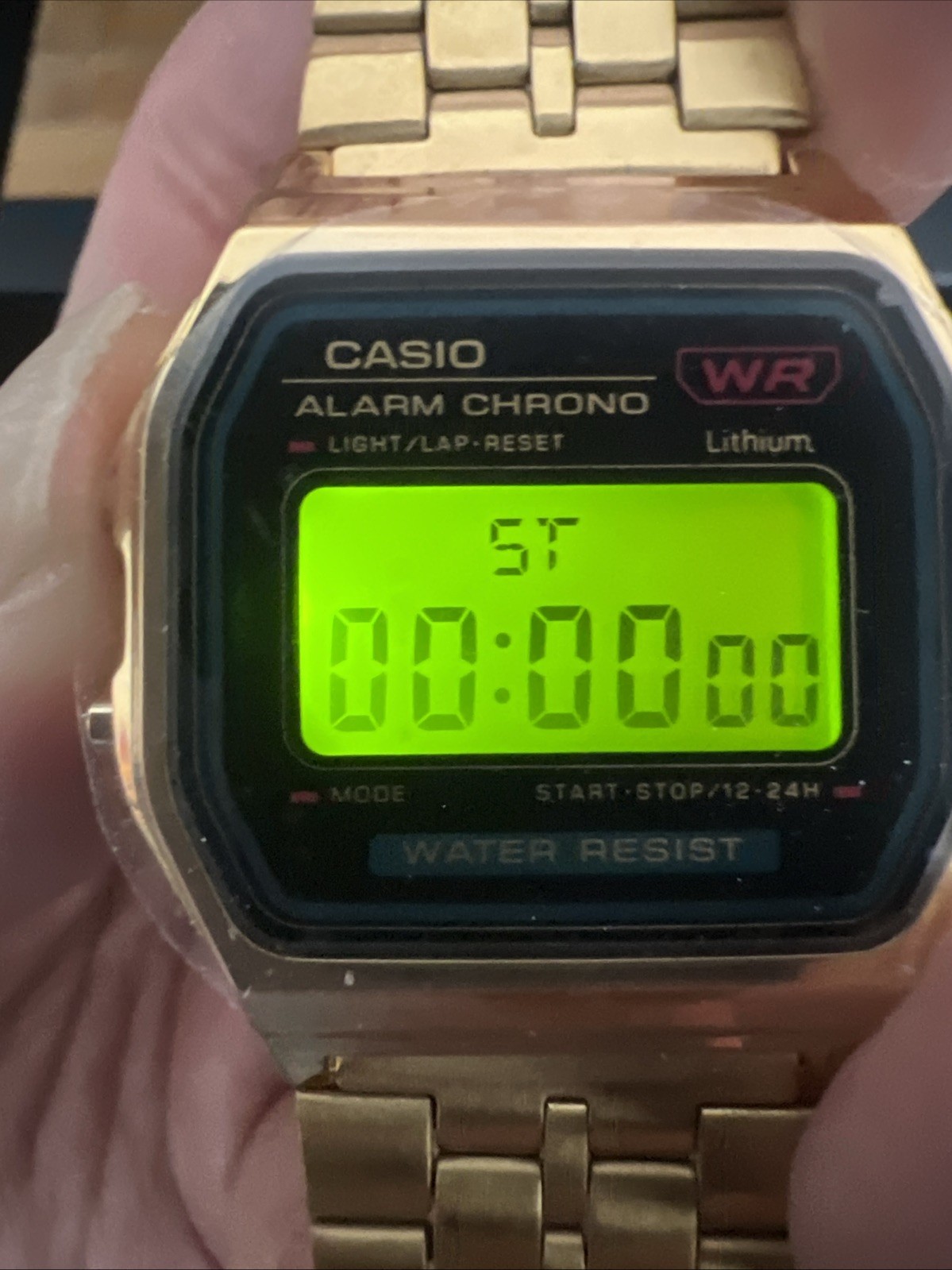 CASIO Unisex Wrist Watch A-159WGEA-1DF🎁Chronograph(NICE WATCH!)🥶