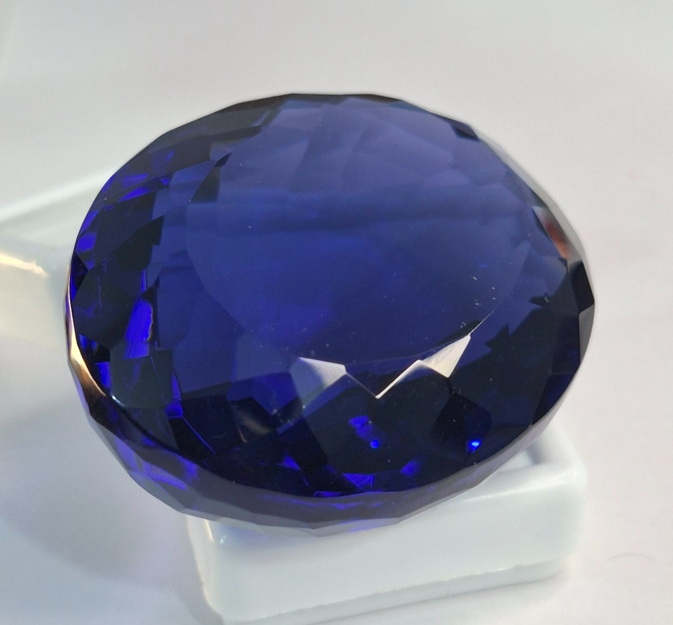 Natural Blue Iolite Oval Cut 231-233 Ct Certified Loose Gemstone TQ1869