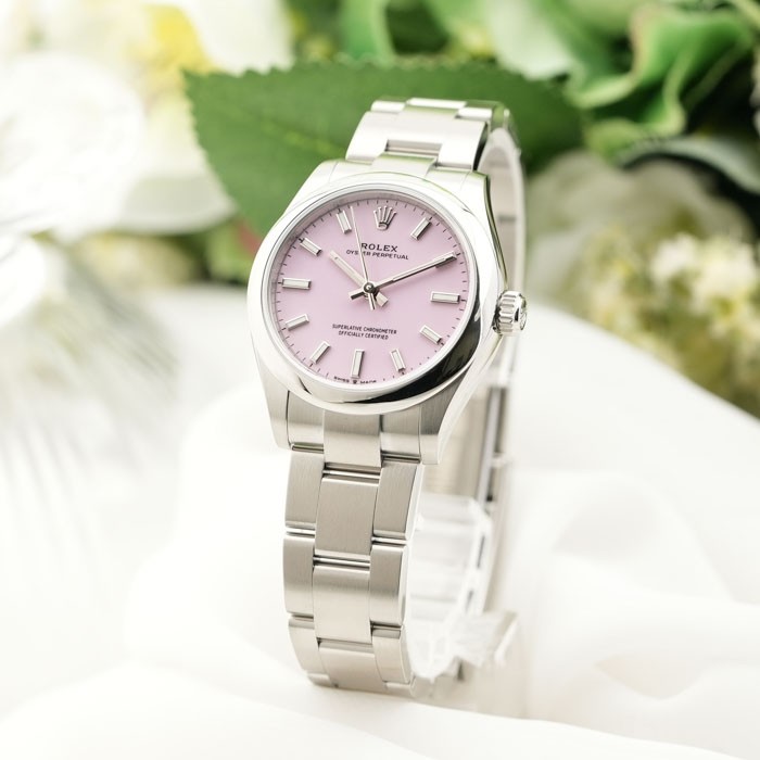 ROLEX Oyster Perpetual 31 277200 Candy Pink Warranty 2021 Box/Paper