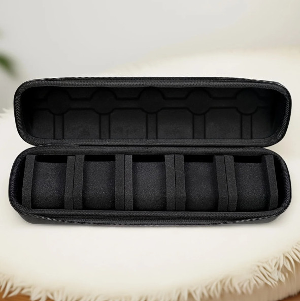 5 Slots Travel Watch Roll Case Wristwatch Display Case Watch Storage Box