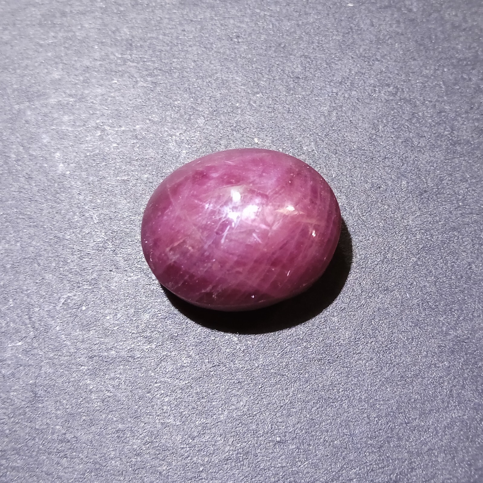 31 Carat 17.8×14.2×10.7 MM Natural Purple Pink Color Ruby Oval Shape Cabochon