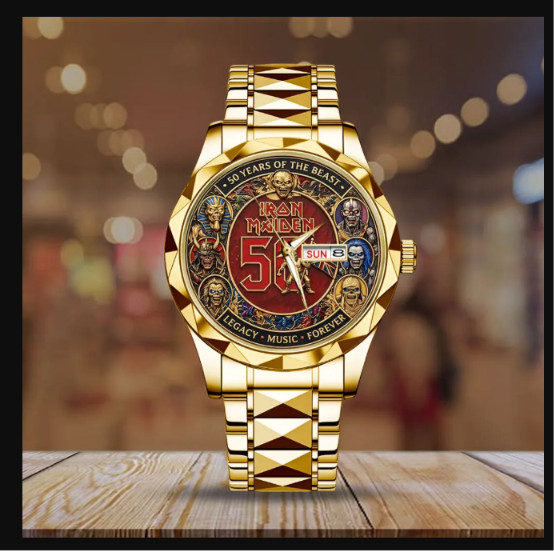 New HOT Maiden 50 Years of the beat Alloy Luxury Quartz Watch