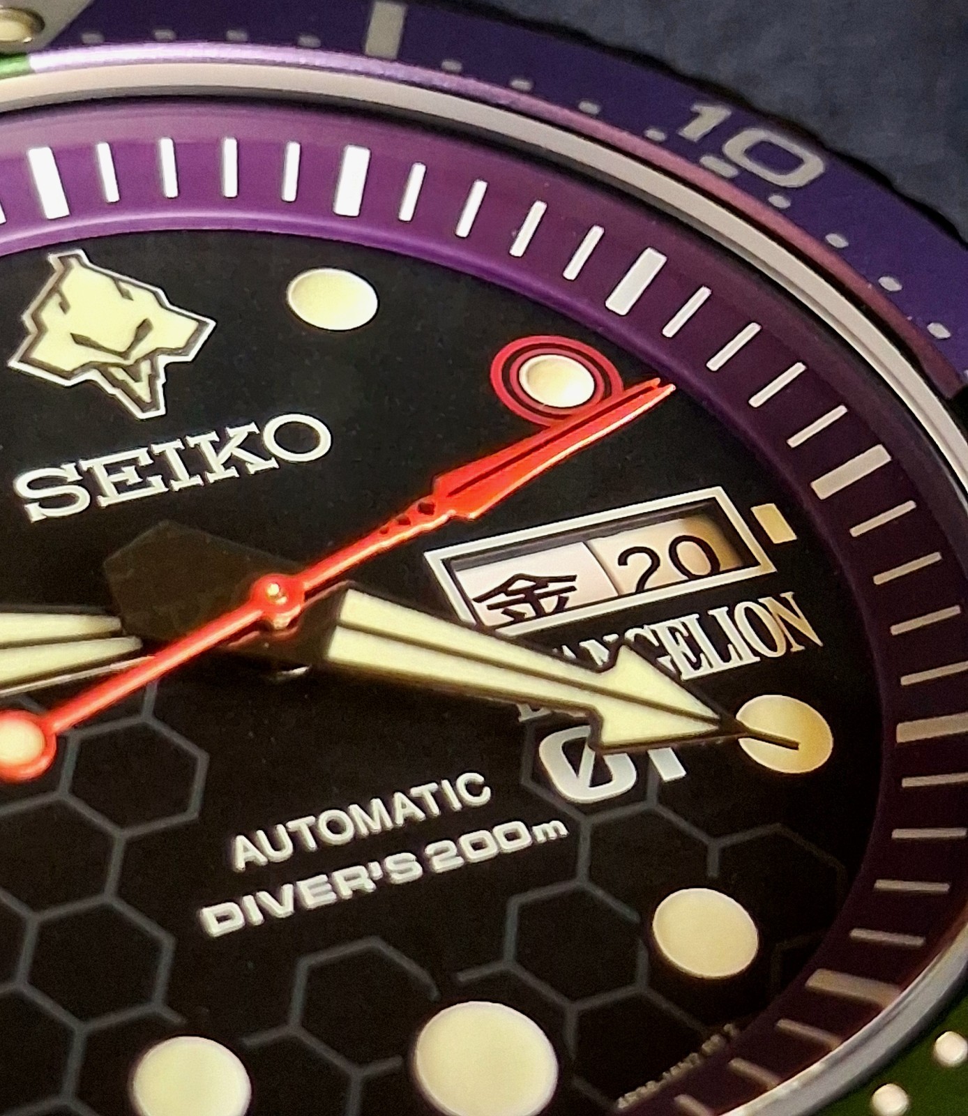 Seiko Automatic Neon Genesis Evangelion EVA-01 Limited Edition of 300