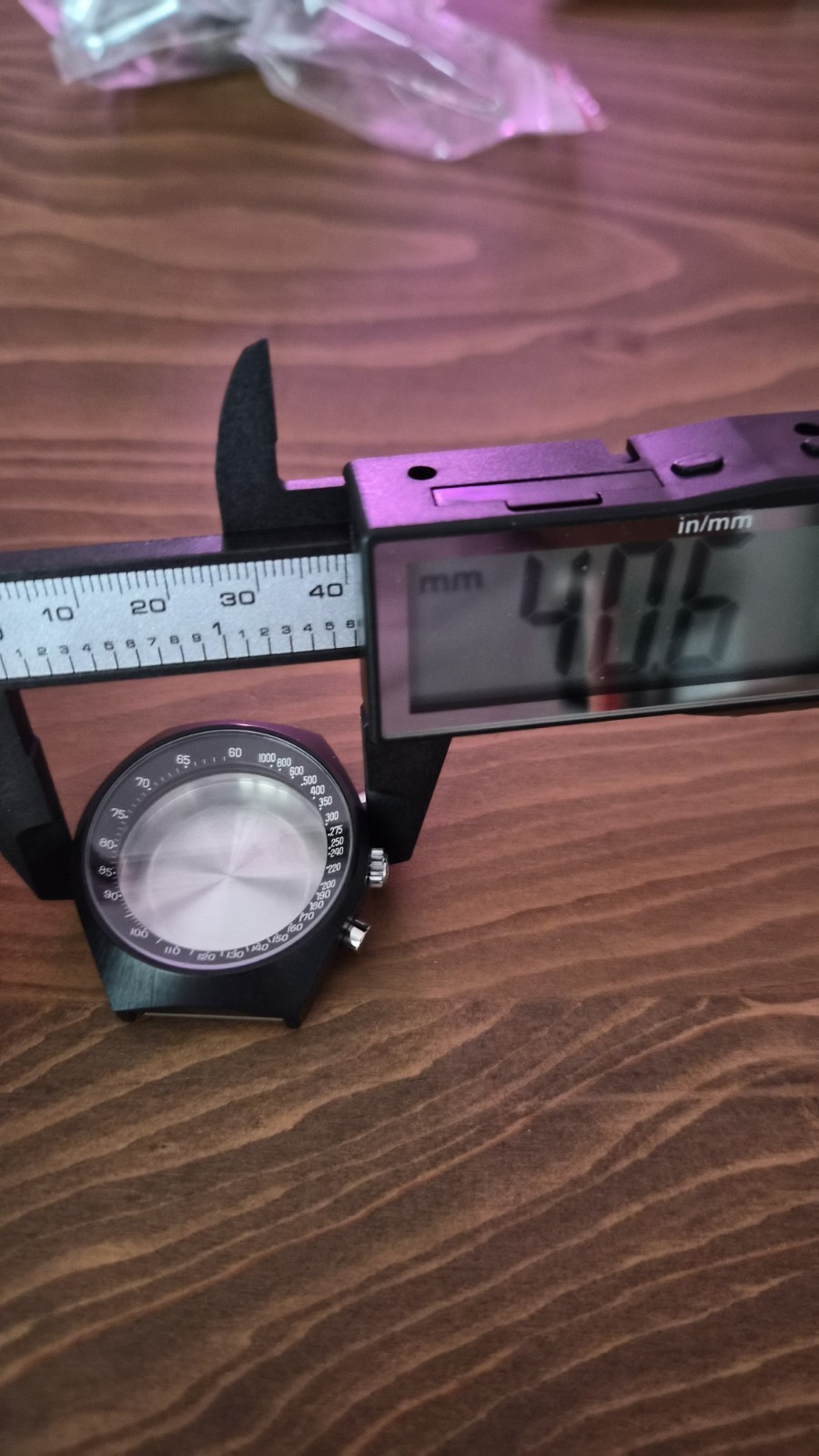 Vintage PVD Black Swiss Made Incabloc 3 ATM Chronograph Case – 40.6mm Replacement